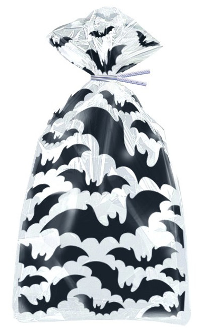 Pack of 20 Black Bats Halloween Cello Bags Pack of 20 Black Bats Halloween Cello Bags
