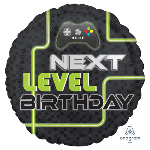 Level Up Birthday Foil Balloons (18 Inch)