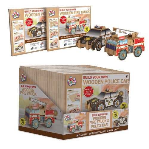 Build Your Own Wooden Vehicle (Assorted)