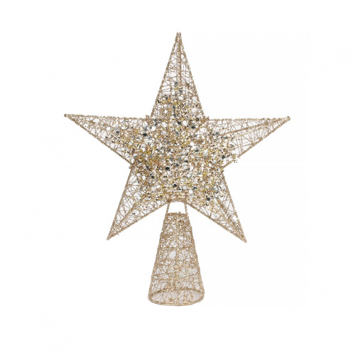 Gold Star Tree Topper (H30cm)