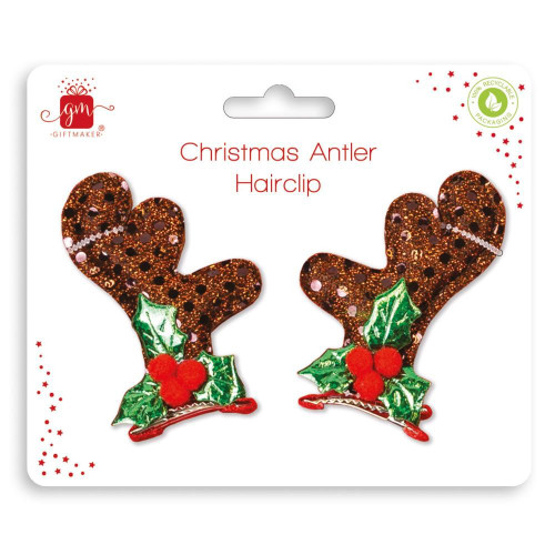 Christmas Antler Hair Clips