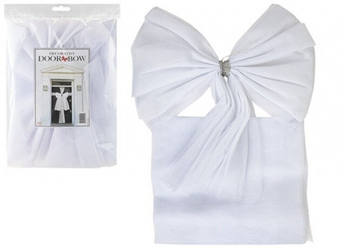 White Luxury DIY Door Bow White Luxury DIY Door Bow