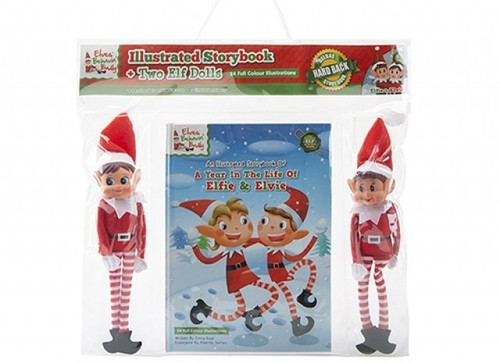 A4 Elf Book Set With Two 10 inch Elf Dolls A4 Elf Book Set With Two 10 inch Elf Dolls