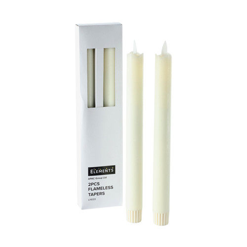 Flameless Tapers LED Candles Pack of 2 