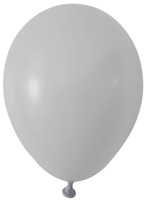 Grey Round Shape Latex Balloon - 5 inch (Pk 100)
