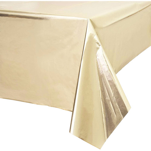 Metallic Gold Tablecover (1.8m x 1.2m) Metallic Gold Tablecover (1.8m x 1.2m)