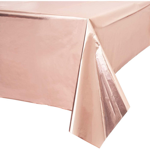 Metallic Rose Gold Foil Tablecover (1.8m x 1.2m)