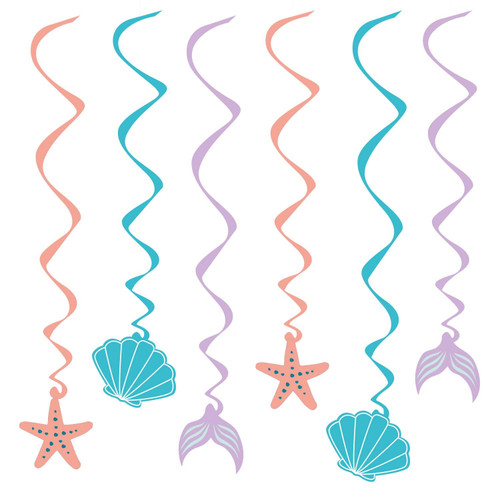 Mermaid Tales Swirl Decorations