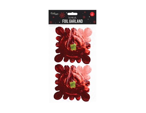 Pack of 2 Red Foil Garlands Pack of 2 Red Foil Garlands