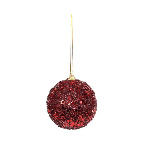 Glitter Burgundy Bauble (8cm) Glitter Burgundy Bauble (8cm)