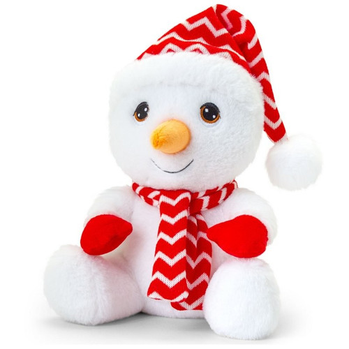 Keeleco Snowman with Red Hat & Scarf (20cm)
