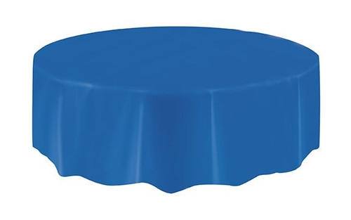 Royal Blue Round Table Cover (84 Inch)