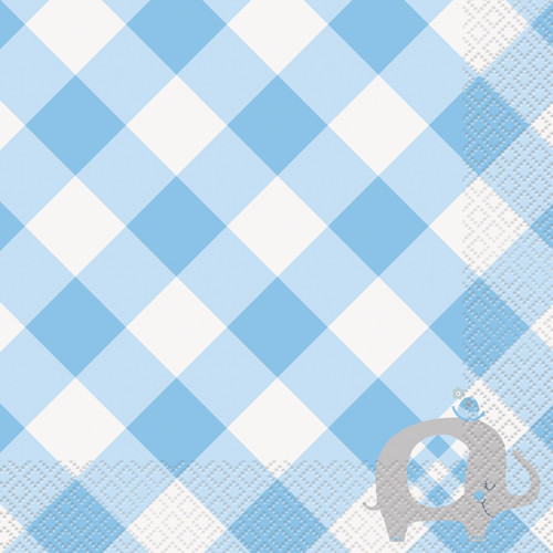 Blue Elephant Napkins (Pack of 16) Blue Elephant Napkins (Pack of 16)