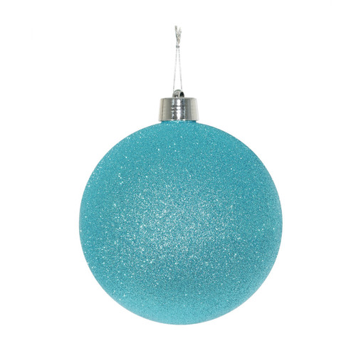 Turquoise Glitter Shatterproof Bauble (25cm) 