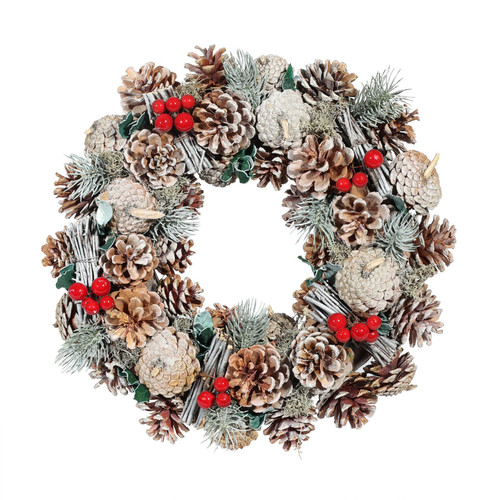 Frosty Woodland Wreath (36cm)