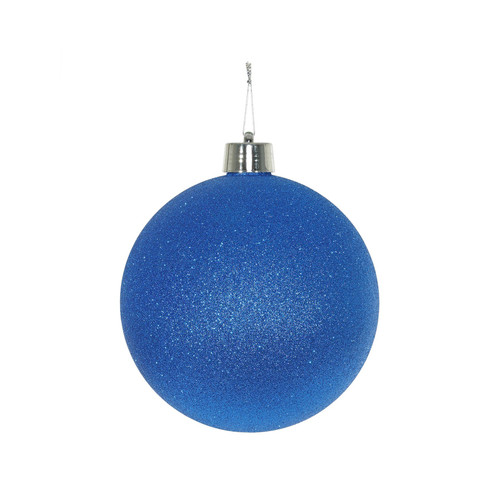 Blue Glitter Shatterproof Bauble (15cm) Blue Glitter Shatterproof Bauble (15cm)
