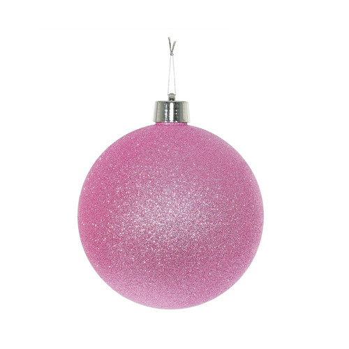 Pink Glitter Shatterproof Bauble (20cm) Pink Glitter Shatterproof Bauble (20cm)