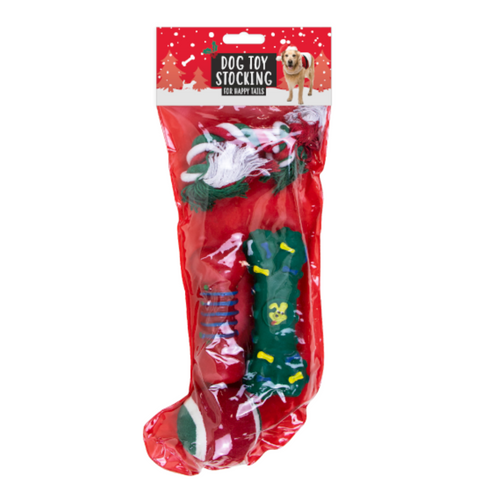Christmas Dog Toy Stocking Christmas Dog Toy Stocking