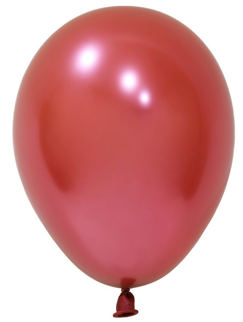 Red Chrome Latex Balloon 5inch (Pack of 100)