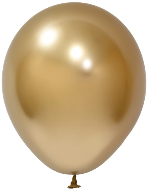 Gold Chrome Latex Balloon 10inch (Pack of 50)