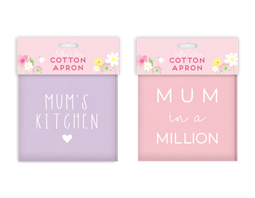 Mothers Day Cotton Apron (Assorted) Mothers Day Cotton Apron (Assorted)