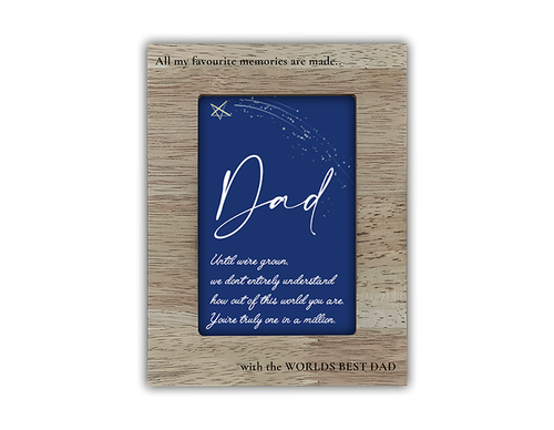 Fathers Day Wooden Frame (6 x 4 Inch) Fathers Day Wooden Frame (6 x 4 Inch)