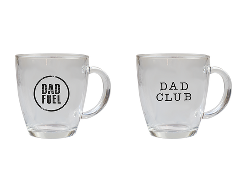 Fathers Day Glass Coffee Cup (Assorted Designs) Fathers Day Glass Coffee Cup (Assorted Designs)