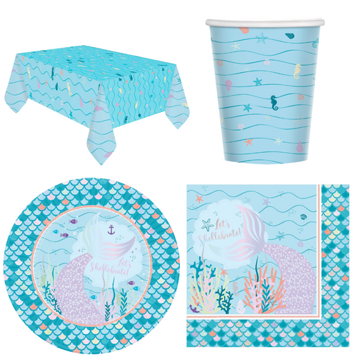 Mermaid Party Pack for 8 People Mermaid Party Pack for 8 People