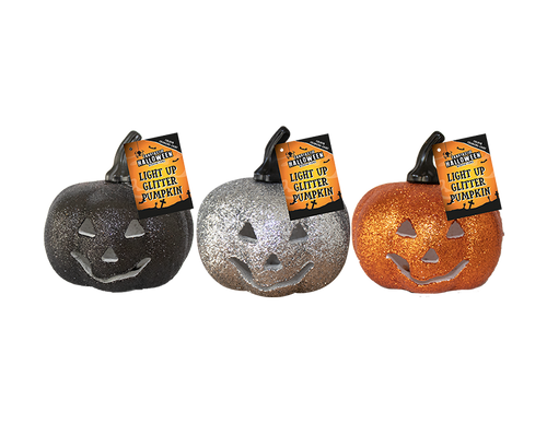 Light Up Glitter Pumpkin (Assorted) Light Up Glitter Pumpkin (Assorted)