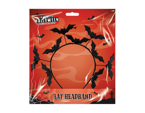 Black Glitter Bat Headband Black Glitter Bat Headband