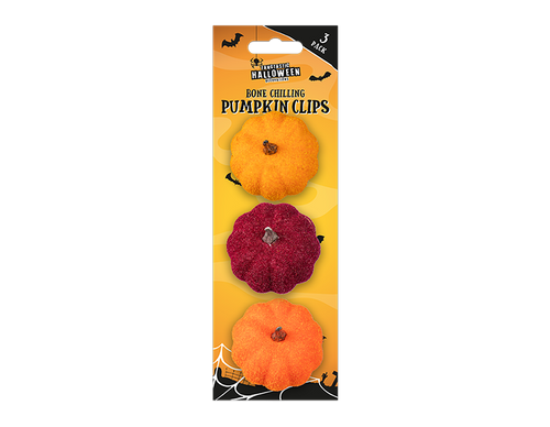 Halloween Felt Pumpkins (3 Pack) (Assorted Designs)