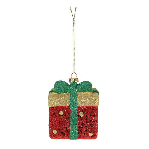 Red Gift Hanging Decoration (7.5cm) Red Gift Hanging Decoration (7.5cm)