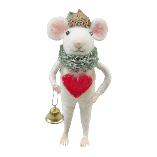 Felt Mouse with Acorn Hat Hanging Decoration (12.5cm) Felt Mouse with Acorn Hat Hanging Decoration (12.5cm)