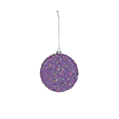Purple Disc Hanging Decoration (10cm) Purple Disc Hanging Decoration (10cm)