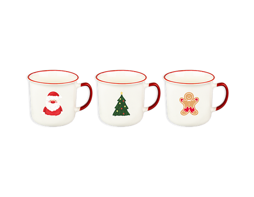 Christmas Stoneware Mug (300ml) (Assorted Designs) Christmas Stoneware Mug (300ml) (Assorted Designs)
