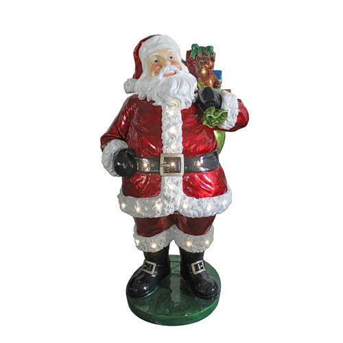 LED Santa with Gift Bag (160cm)