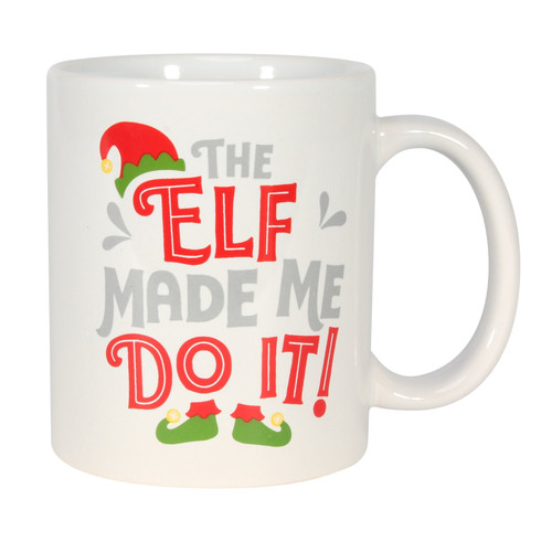 The Elf Made Me Do It Mug (11oz) The Elf Made Me Do It Mug (11oz)
