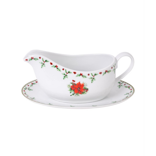 Christmas Holly China Gravy Boat Christmas Holly China Gravy Boat