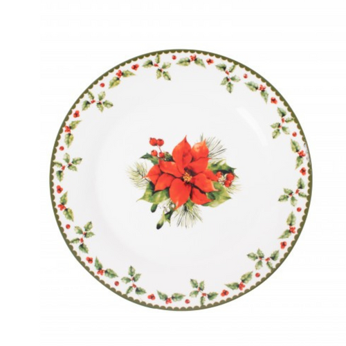 Christmas Holly China Side Plate (Set of 2) Christmas Holly China Side Plate (Set of 2)