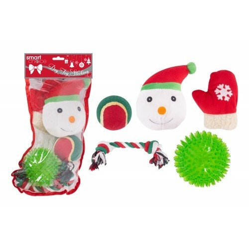 Rubber Christmas Stocking Dog Toys (Pack of 5) Rubber Christmas Stocking Dog Toys (Pack of 5)