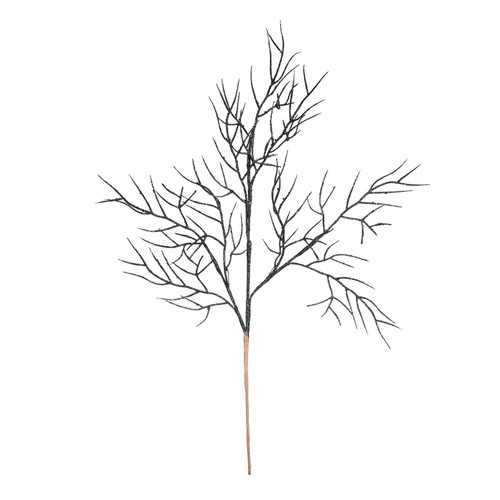Black Glitter Twig Stem (H65cm) Black Glitter Twig Stem (H65cm)