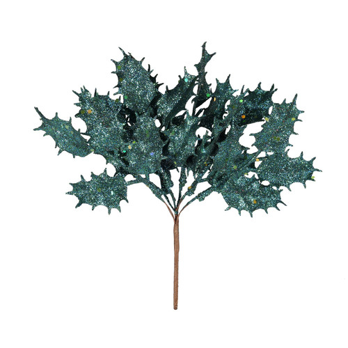 Peacock Glitter Holly Pick (H20cm) Peacock Glitter Holly Pick (H20cm)