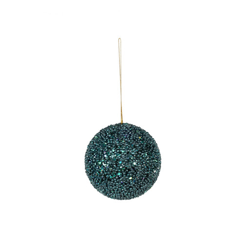 Peacock Glitter Bauble (Dia10cm) Peacock Glitter Bauble (Dia10cm)