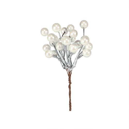 Winter Wonderland White Berry Bunch (H14cm) Winter Wonderland White Berry Bunch (H14cm)