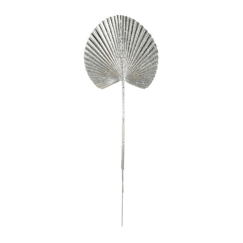Silver Glitter Palm Stem Silver Glitter Palm Stem