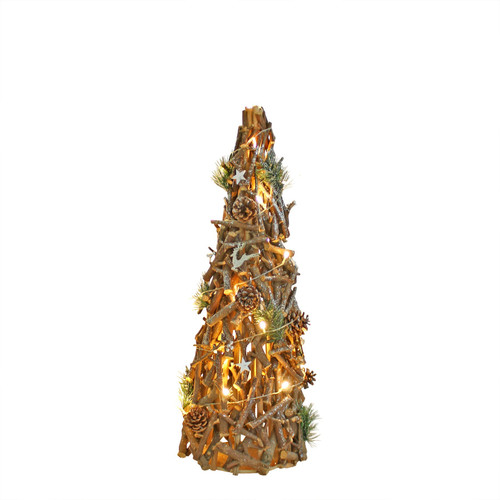 80cm Wooden Decorative Christmas Twig Tree with Lights 80cm Wooden Decorative Christmas Twig Tree with Lights