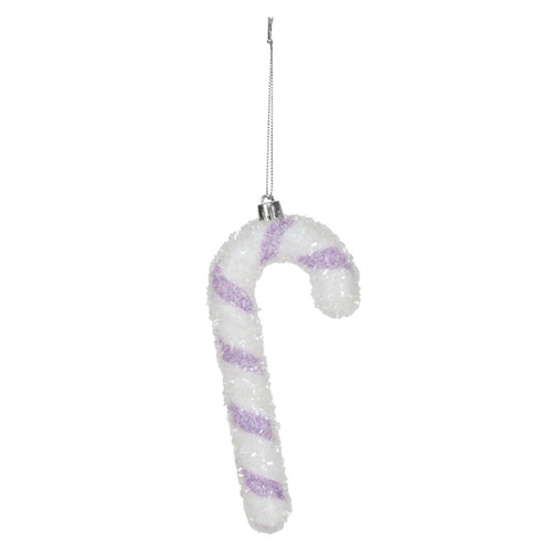 Candy Cane Hanging Decoration - Purple (16cm) Candy Cane Hanging Decoration - Purple (16cm)