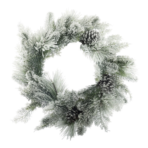 Snowy Mixed Pine & Cone Wreath (60cm) Snowy Mixed Pine & Cone Wreath (60cm)