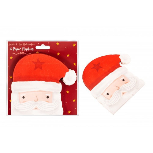 Santa Face Paper Napkins Pack Of 16 Santa Face Paper Napkins Pack Of 16