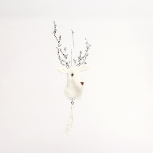 Winter Wonderland Velvet Deer Hanging Decoration (H22cm) Winter Wonderland Velvet Deer Hanging Decoration (H22cm)